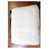 Pair of Upholstered Wingback Chairs with Matching Ottomans