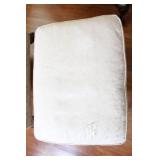 Pair of Upholstered Wingback Chairs with Matching Ottomans