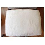 Pair of Upholstered Wingback Chairs with Matching Ottomans