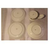 Assorted Porcelain Dinnerware Collection from Porsgrund Norway and Stangl Pottery