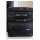 Aiwa NSX-3550 Stereo System with Speakers and Collection of CDs