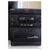 Aiwa NSX-3550 Stereo System with Speakers and Collection of CDs