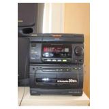 Aiwa NSX-3550 Stereo System with Speakers and Collection of CDs