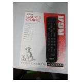 RCA VHS VCR with Remote, User Guide, and 24 Movie VHS Tapes Lot