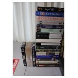 RCA VHS VCR with Remote, User Guide, and 24 Movie VHS Tapes Lot