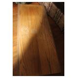 Rectangular Wooden Coffee Table with Carved Legs