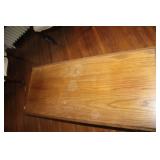 Rectangular Wooden Coffee Table with Carved Legs
