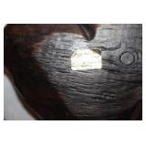 Vintage Home Decor Lot with Framed Art, Wood Trays, and Carved Candle Holder