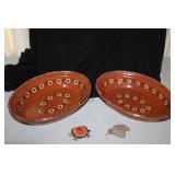 Collection of El Palomar Lead-Free Mexican Pottery Bowls, Dishes, and Decor