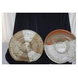 Set of 5 Handcrafted Stoneware Pottery Pieces - Plates, Mugs, Pitcher, Bowl