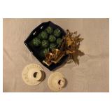 Large Collection of Candles and Candle Holders, Mixed Styles