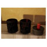Large Collection of Candles and Candle Holders, Mixed Styles