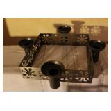 Large Collection of Candles and Candle Holders, Mixed Styles