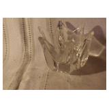 Collection of 8 Assorted Vintage Glass Vases, Bowls, and Ladle