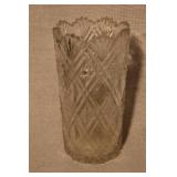 Collection of 8 Assorted Vintage Glass Vases, Bowls, and Ladle