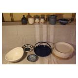 Collection of Scandinavian Style Stoneware Kitchenware and Serveware