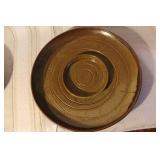 Set of 5 Handcrafted Stoneware Pottery Bowls and Plates with Artist Mark