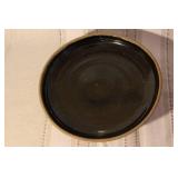 Set of 5 Handcrafted Stoneware Pottery Bowls and Plates with Artist Mark