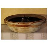 Set of 5 Handcrafted Stoneware Pottery Bowls and Plates with Artist Mark