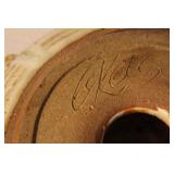 Set of 5 Handcrafted Stoneware Pottery Bowls and Plates with Artist Mark