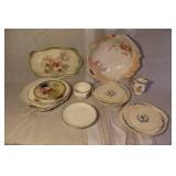 Vintage Porcelain and Bone China Plates, Cups, and Creamer Collection
