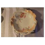 Vintage Porcelain and Bone China Plates, Cups, and Creamer Collection