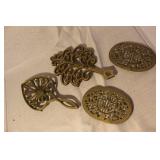 Collection of Vintage Brass Home Decor and Candle Holders
