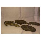 Collection of Vintage Brass Home Decor and Candle Holders