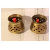 Collection of Vintage Brass Home Decor and Candle Holders