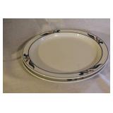 Assorted Vintage Porcelain and Stoneware Plates and Soup Mugs Collection