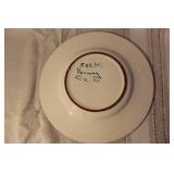 Assorted Vintage Porcelain and Stoneware Plates and Soup Mugs Collection