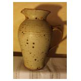 Handmade Studio Pottery Collection Signed Pitcher, Bowl, and Plate