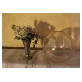 Collection of Vintage Glass and Ceramic Decor with Floral Accents