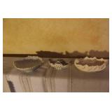 Collection of Vintage Glass and Ceramic Decor with Floral Accents