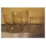 Collection of Vintage Glass and Ceramic Decor with Floral Accents