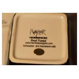 Paella Pan Set with Colored Serving Dishes and Hand Painted Bowls