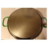 Paella Pan Set with Colored Serving Dishes and Hand Painted Bowls