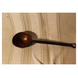 Antique Copper Cookware Set with Handled Bowls, Tray, and Ladle