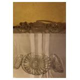 Set of 5 Vintage Cut Glass Bowls and Dishes