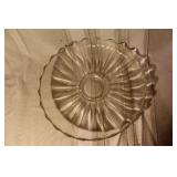 Set of 5 Vintage Cut Glass Bowls and Dishes