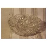 Set of 5 Vintage Cut Glass Bowls and Dishes