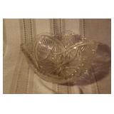 Set of 5 Vintage Cut Glass Bowls and Dishes