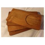 Vintage Gerz Fondue Set with Ceramic Pots, Wooden Boards, and Fondue Forks