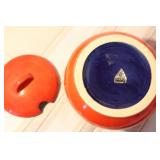 Vintage Gerz Fondue Set with Ceramic Pots, Wooden Boards, and Fondue Forks