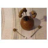 Vintage Gerz Fondue Set with Ceramic Pots, Wooden Boards, and Fondue Forks