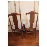 Pair of Vintage Murphy Dining Chairs with Upholstered Seats