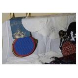 Assorted Vintage and Modern Linens and Fabric Set