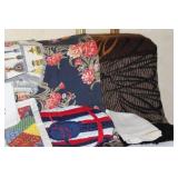 Assorted Vintage and Modern Linens and Fabric Set