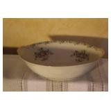 Set of Pope Gosser China Floral Dinnerware with Cups, Plates, and Bowls