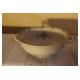 Set of Pope Gosser China Floral Dinnerware with Cups, Plates, and Bowls